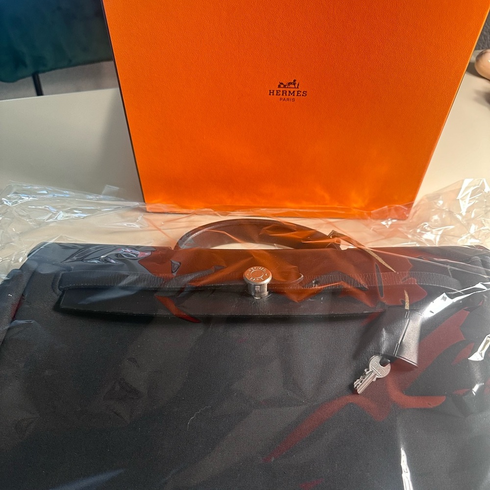 Authentic Vintage Hermes Birkin Kelly Herbag - Picture 4 of 14